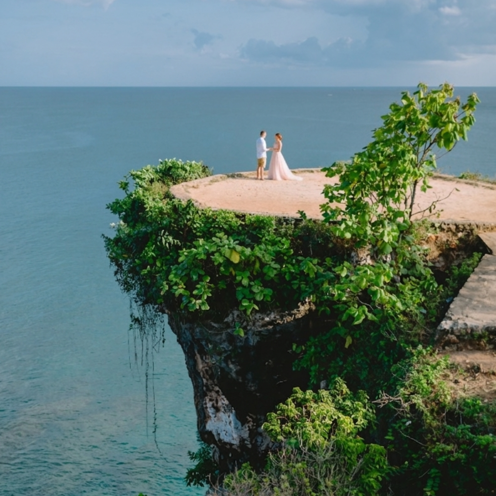 cliff wedding